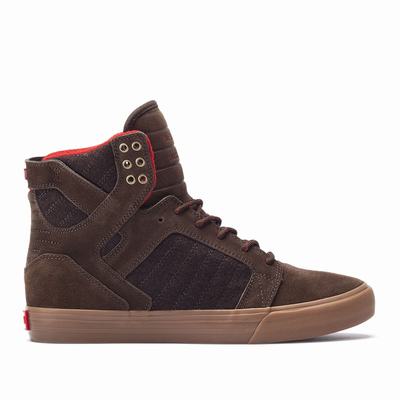 Férfi Supra SKYTOP Magasszárú Cipő HU054823 Barna